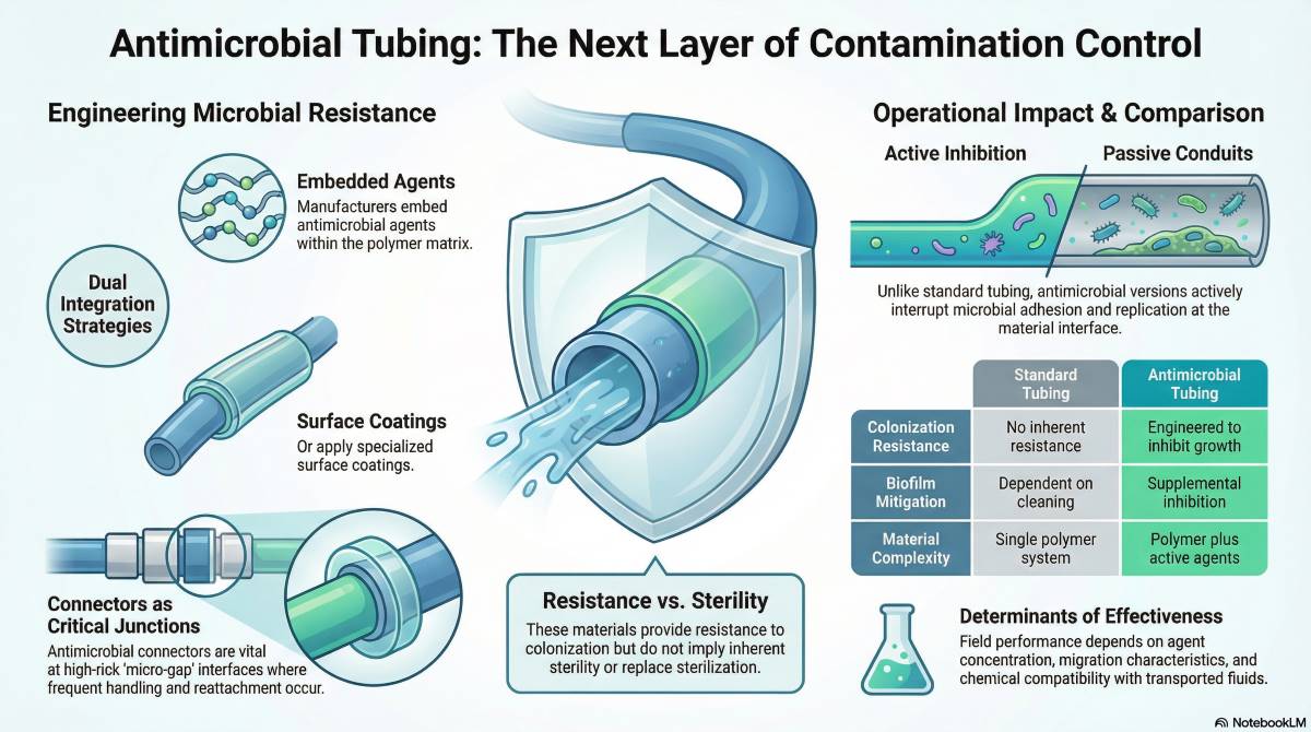 antimicrobial tubing contamination control antimicrobial tubing contamination control